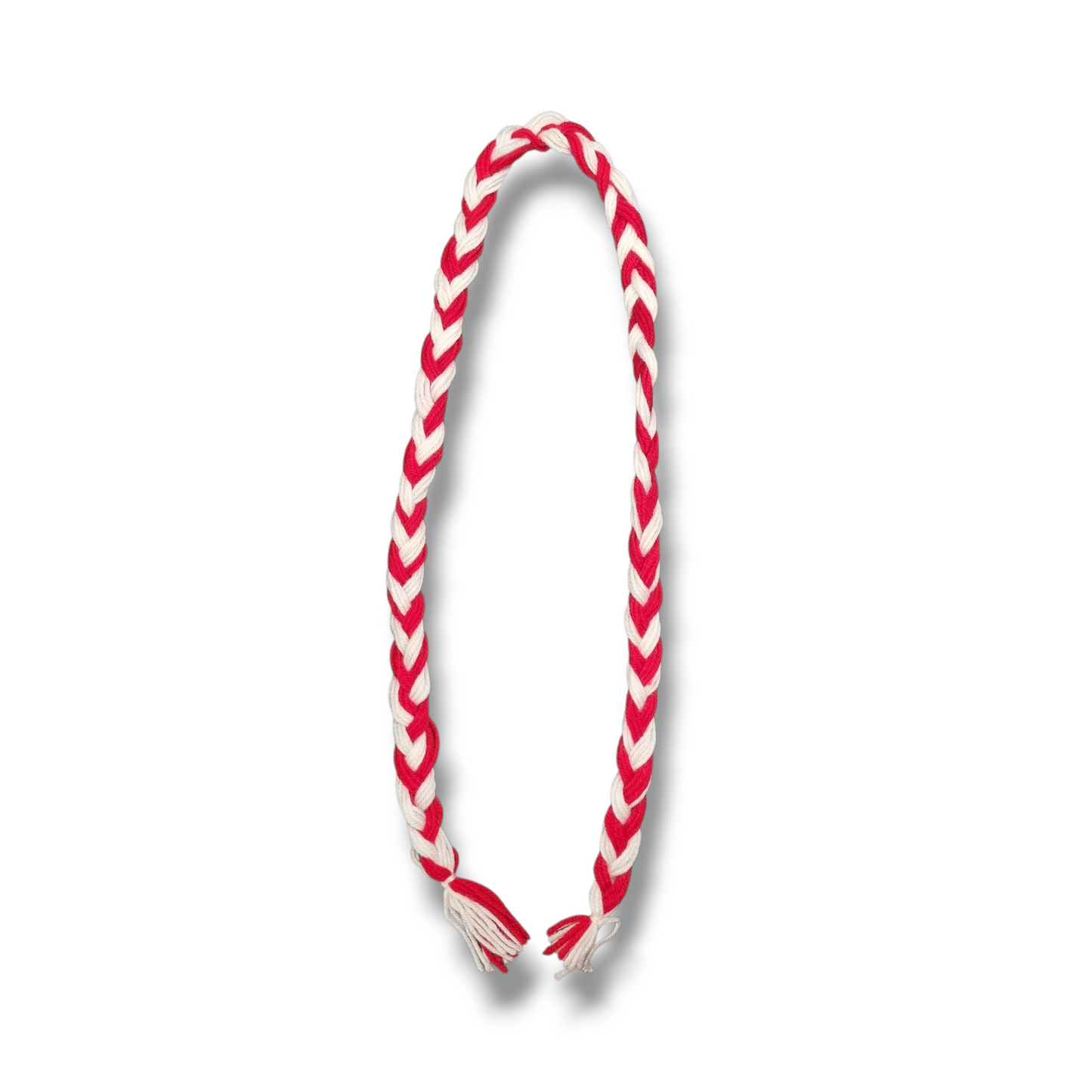 Red/White Woolly plait