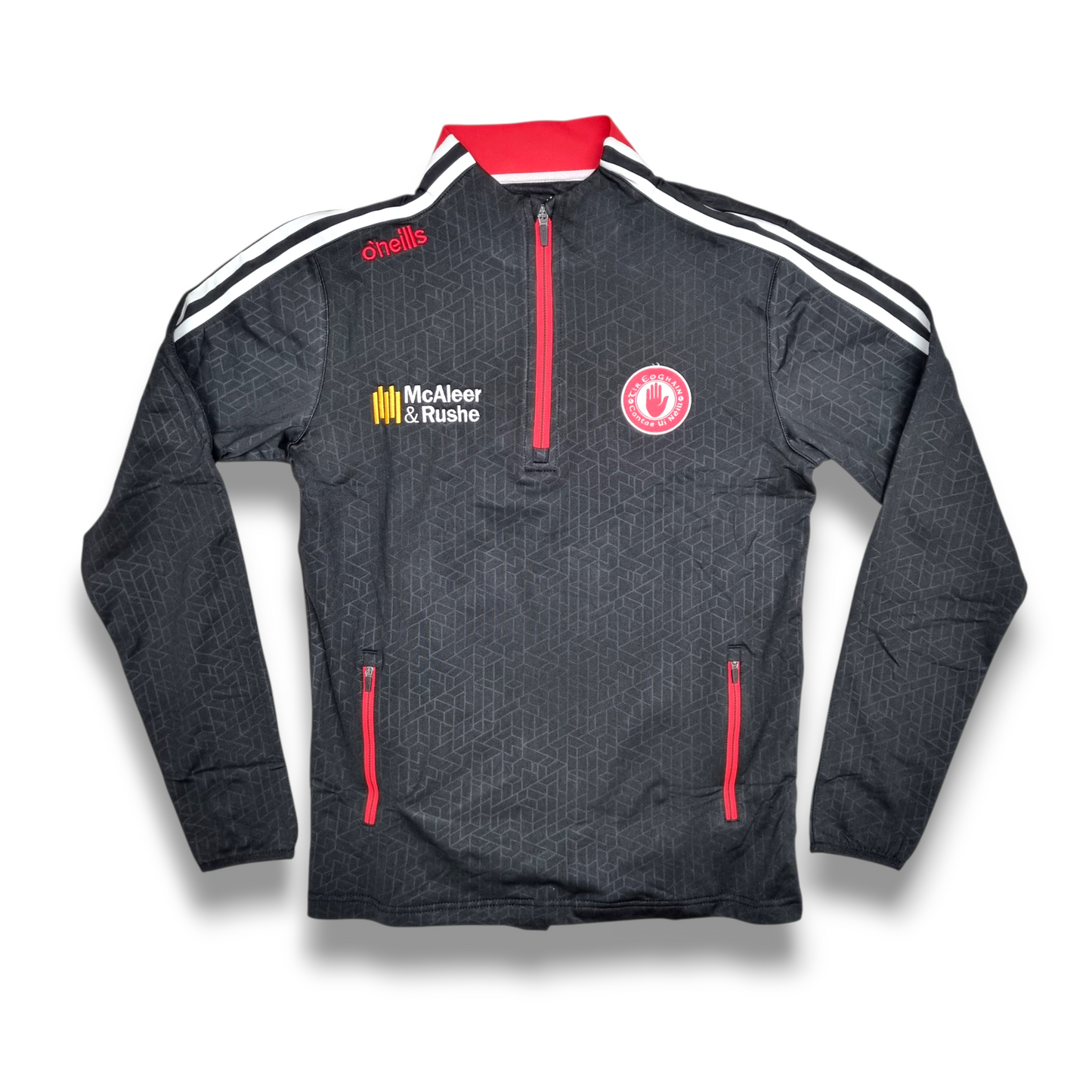 Tyrone GAA Hydra Brushed Half Zip Top - BLACK - ADULTS