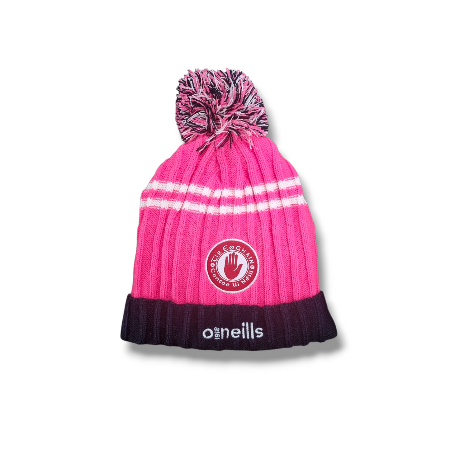 Tyrone GAA - Bobble Hat Peak Pink - ADULTS