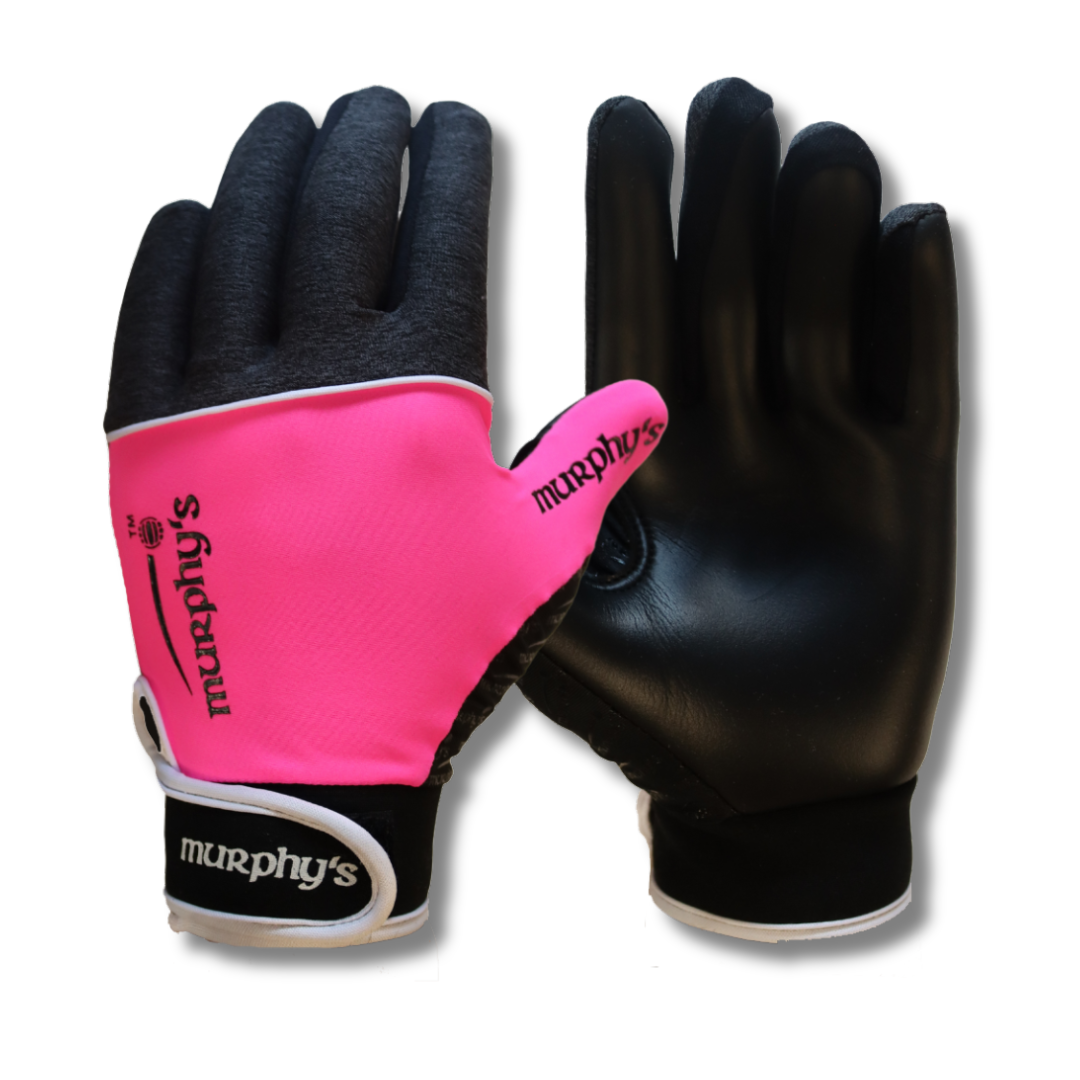 Murphy's Gaelic Gloves - V2 - Grey/Pink - ADULTS