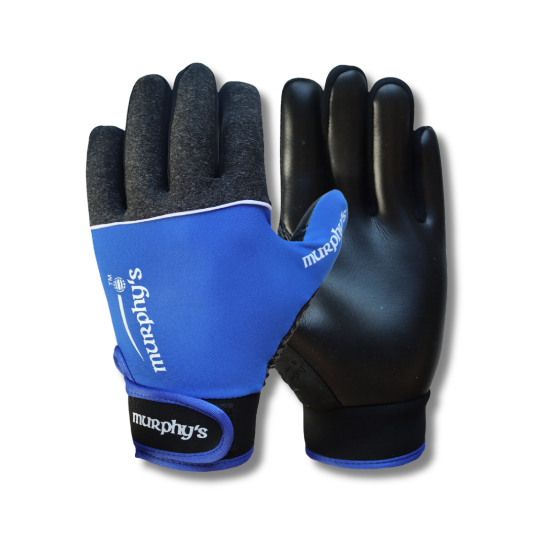Murphy's Gaelic Gloves - V2 - Grey/Royal Blue - KIDS