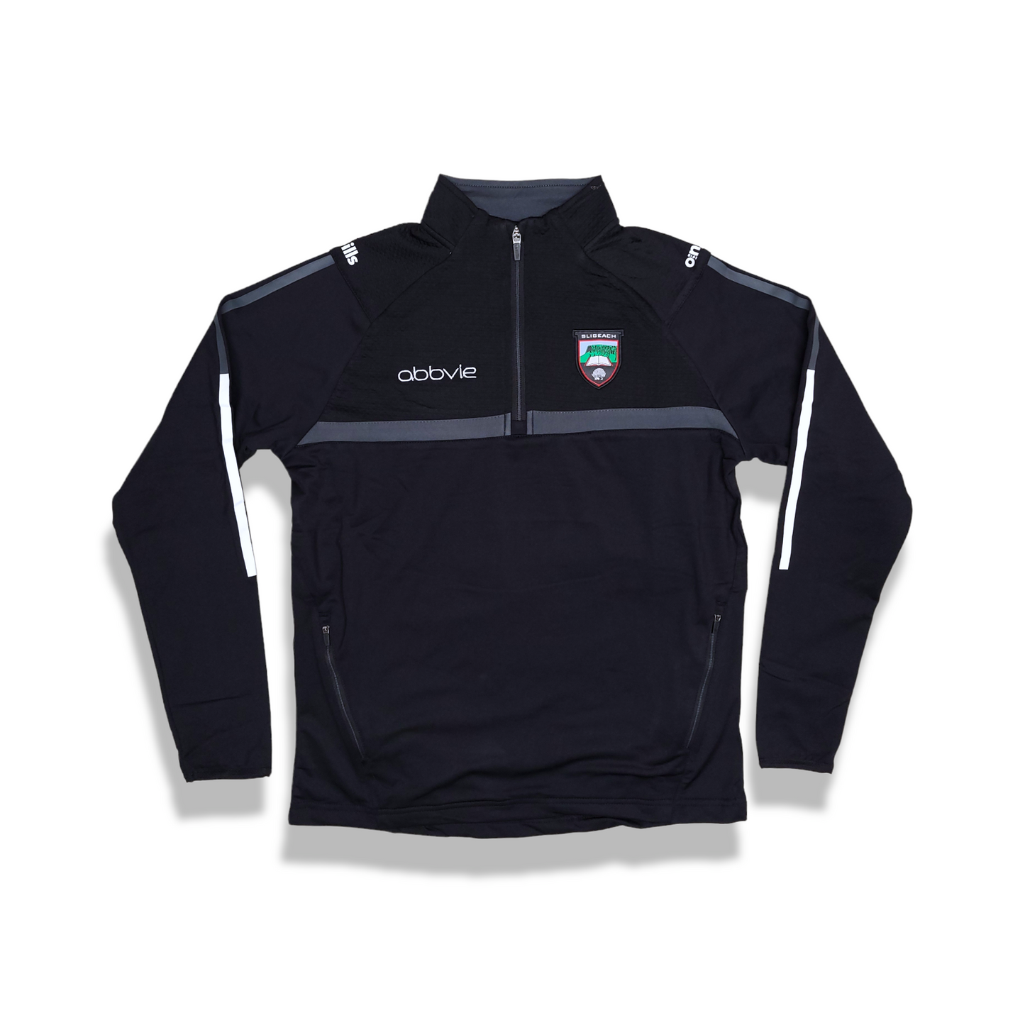 Sligo GAA 1/4 Zip - ADULTS - Black/Gunmetal