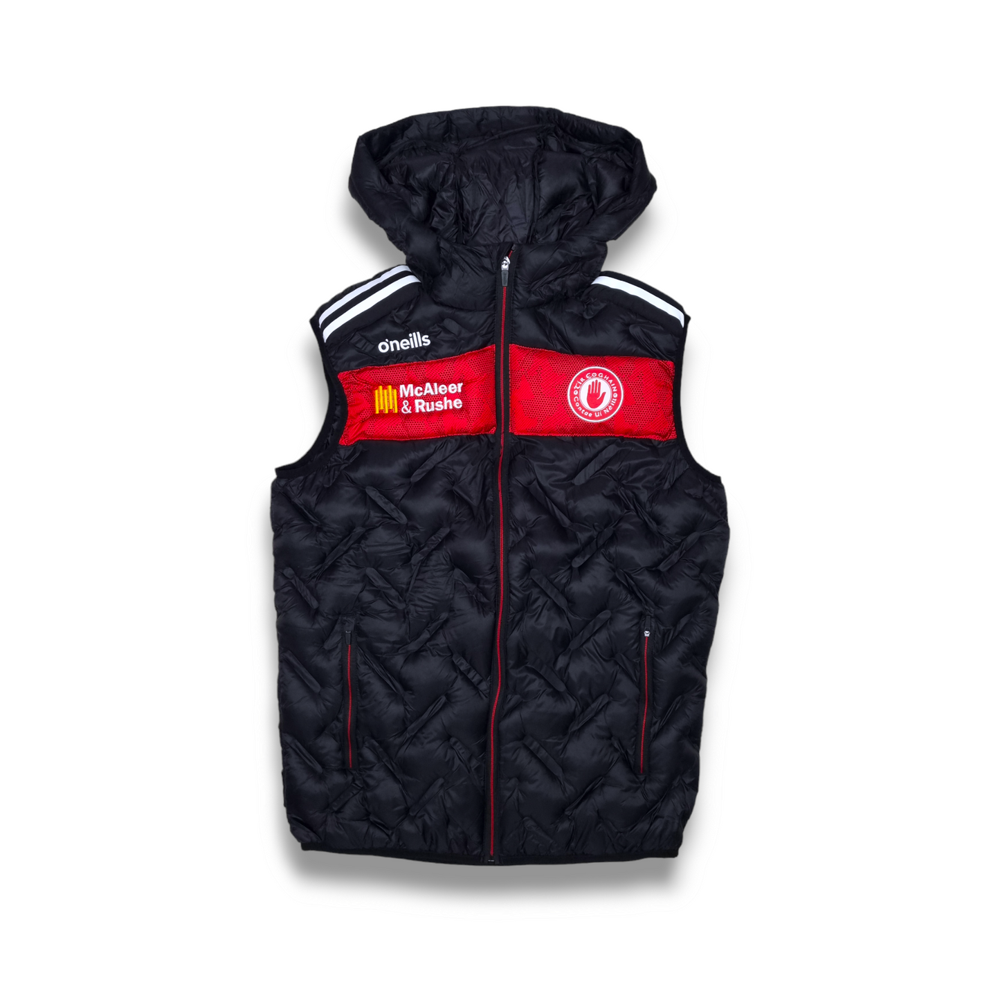 Tyrone GAA Gilet Blk/Red - Rockway - ADULTS