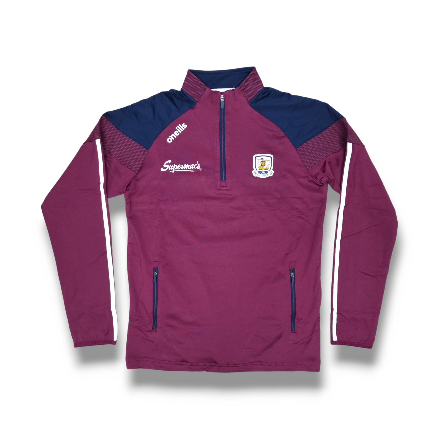 Galway GAA 1/4 Zip - Rockway - Maroon - ADULTS