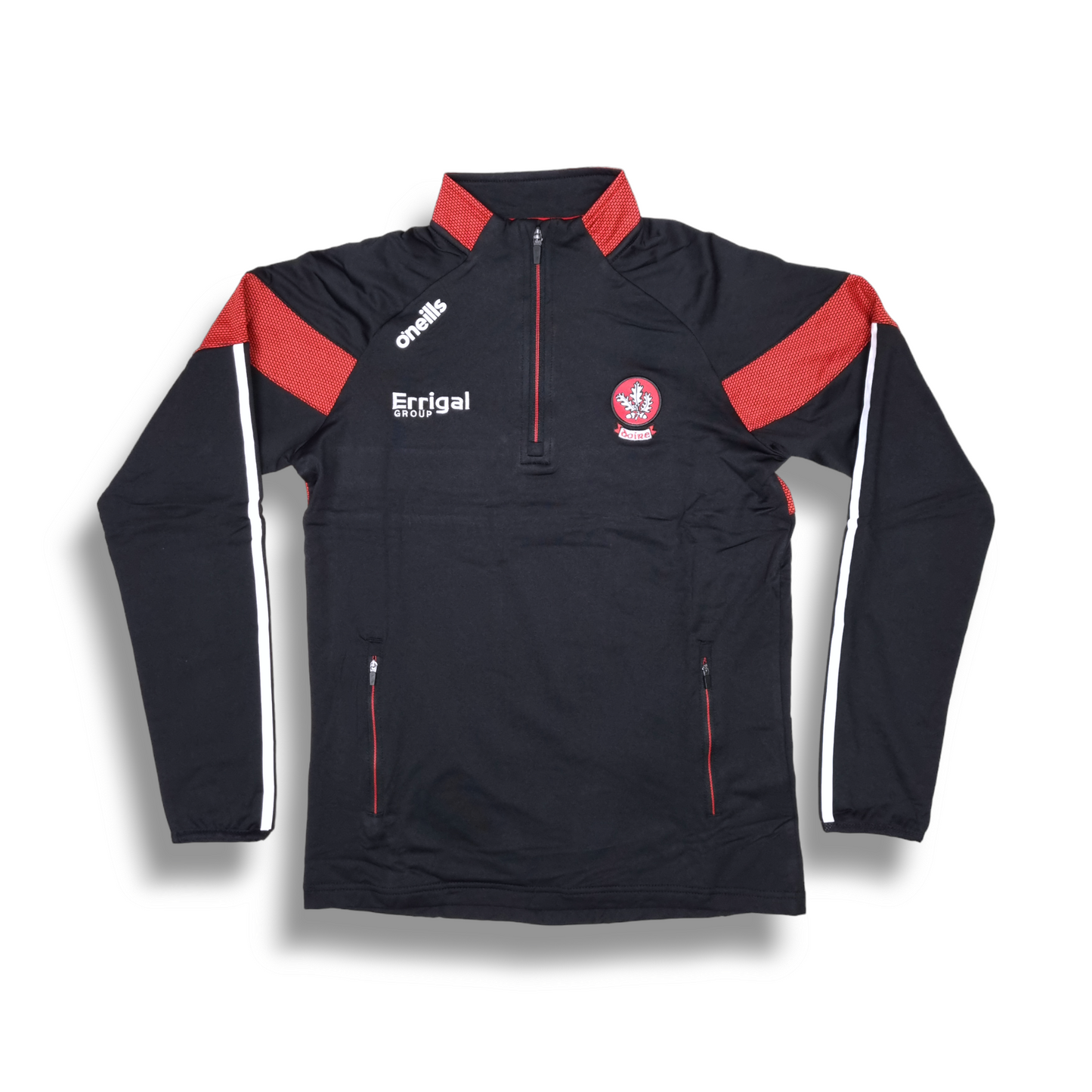 Derry GAA 1/4 Zip - Rockway - Black - ADULTS