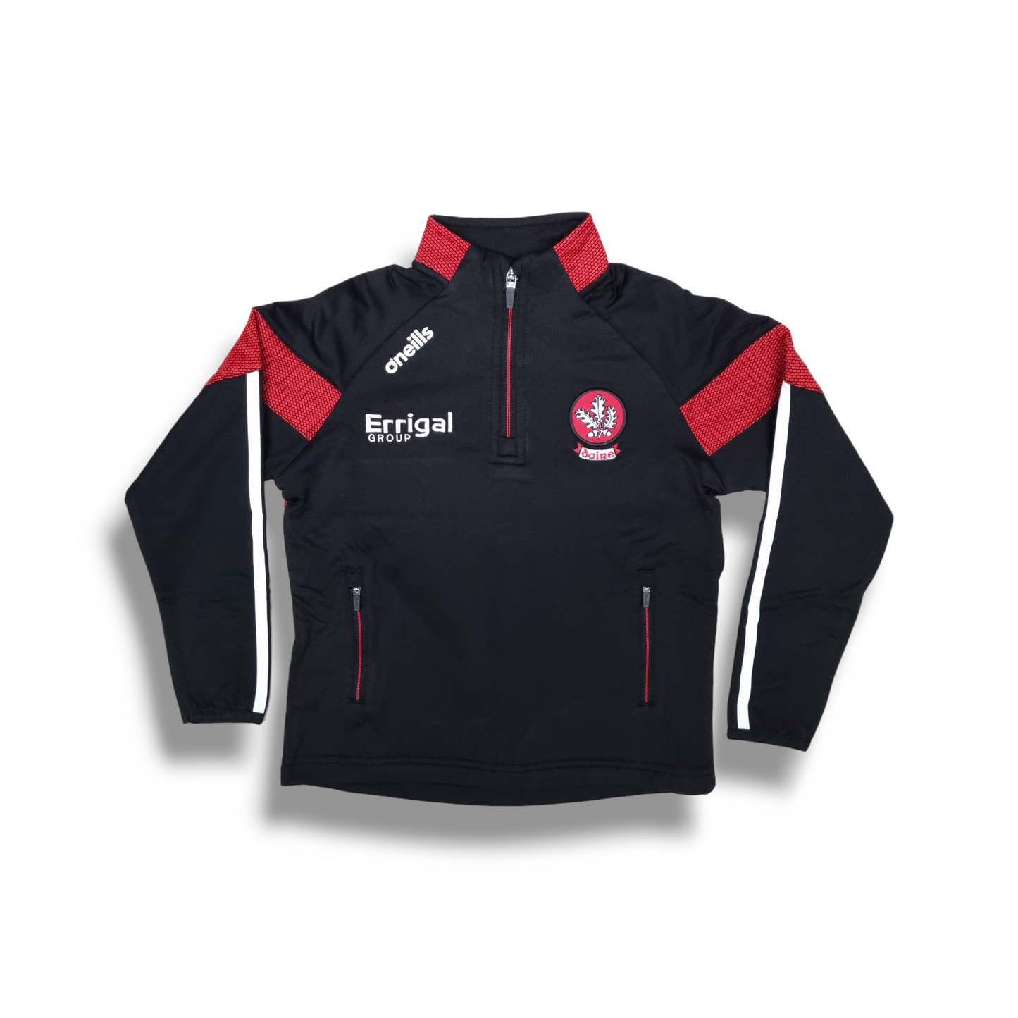 Derry GAA 1/4 Zip - Rockway - Black - KIDS