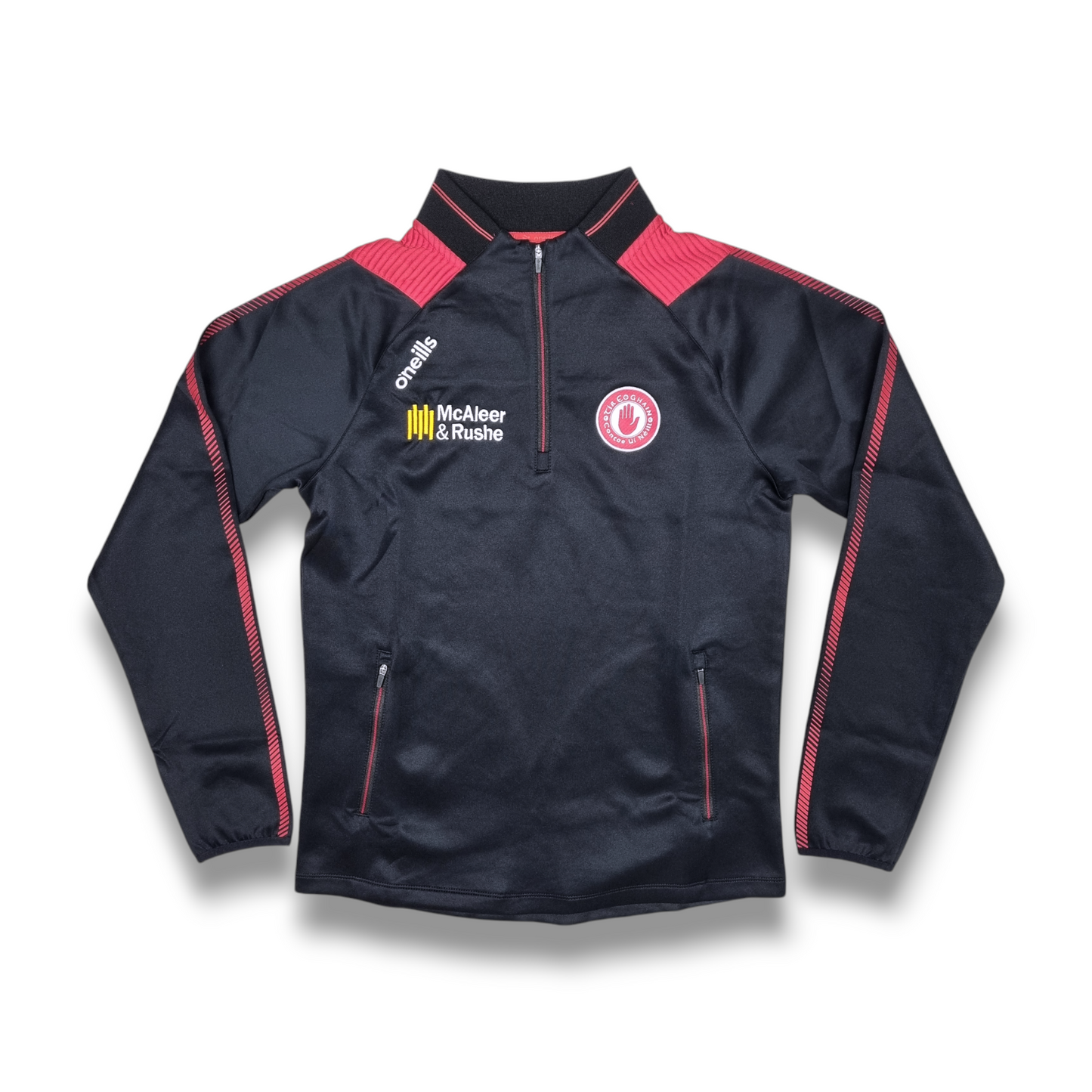 Tyrone GAA Dynamo Hybrid Half Zip Top - Black - Adults