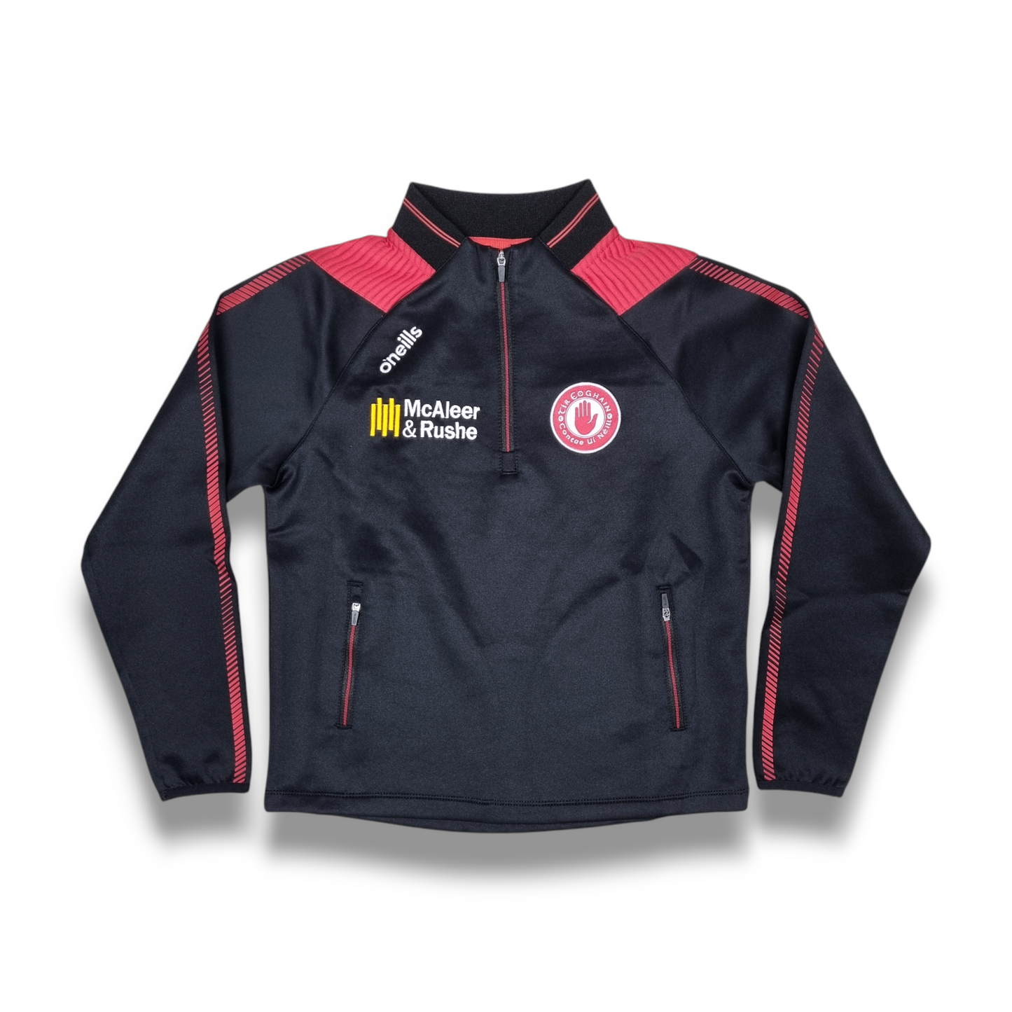 Tyrone GAA Dynamo Hybrid Half Zip Top - Black - KIDS