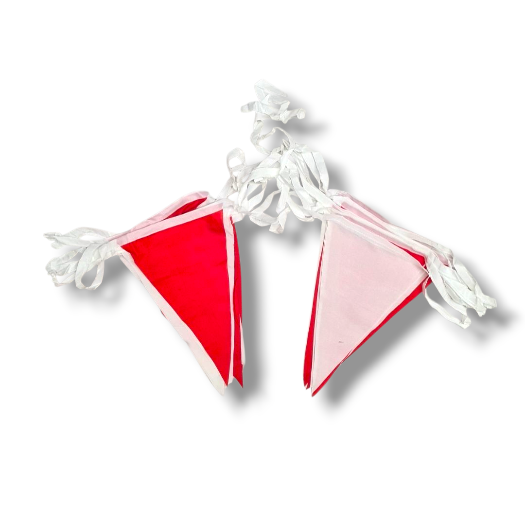 Red and White Bunting