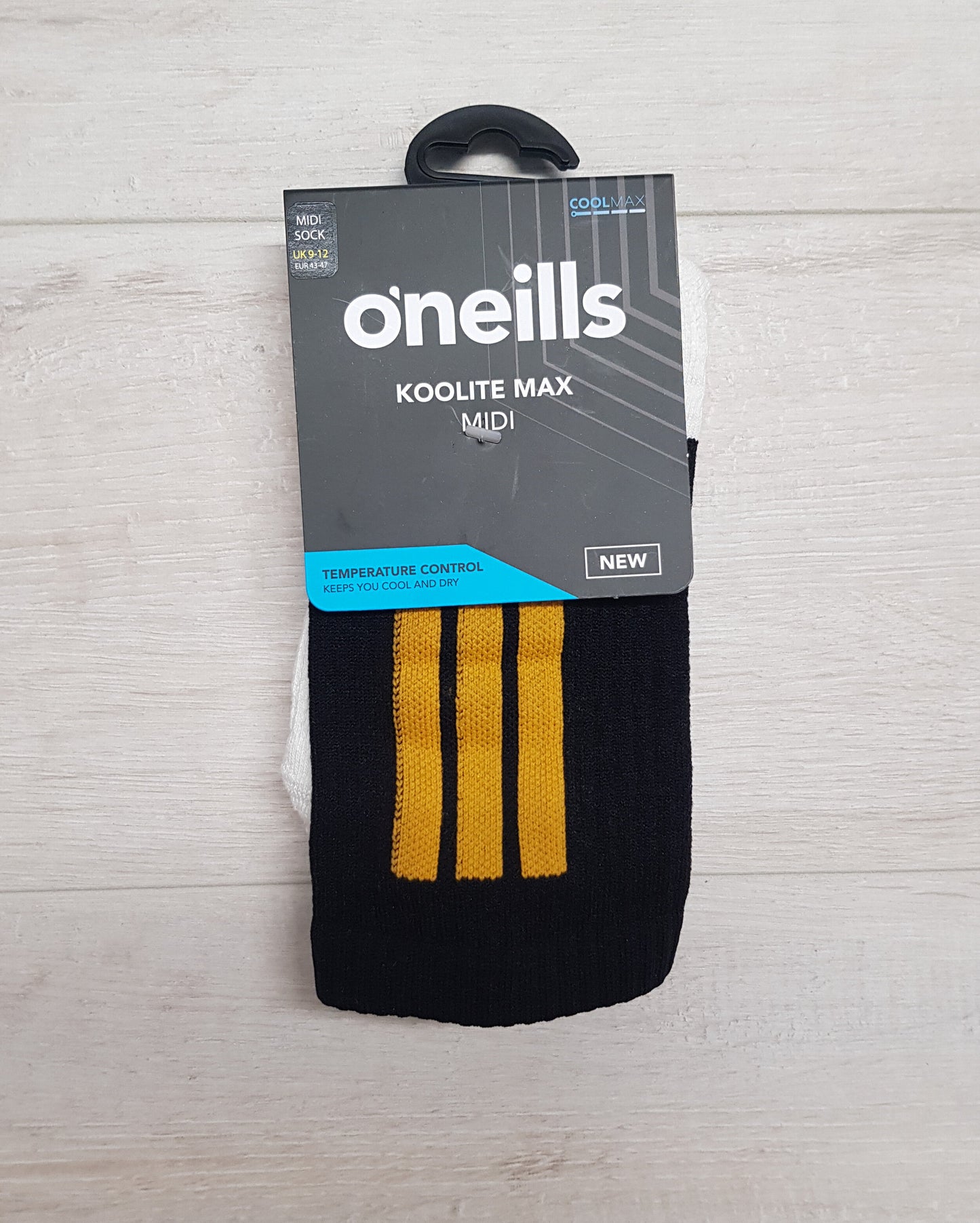 NEW O'Neill's Koolite MAX Midi Sock - Black/Amber