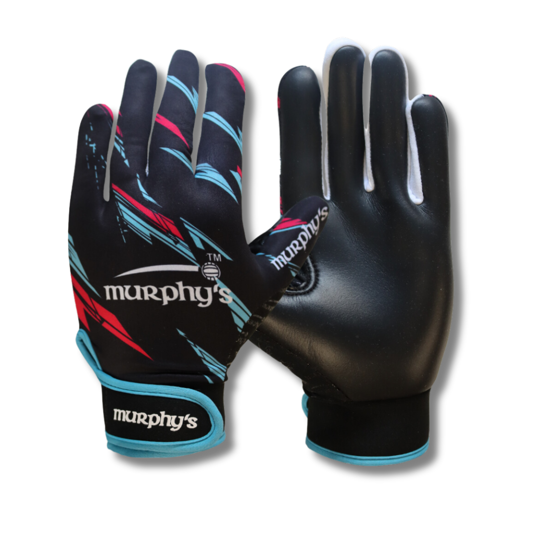 Murphy's Gaelic Gloves - Black/Blue/Pink - ADULTS