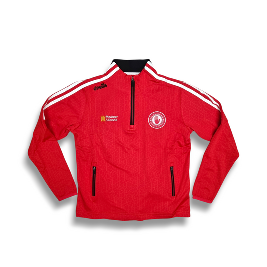 Tyrone GAA Hydra Brushed Half Zip Top - RED - KIDS