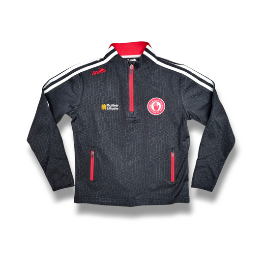 Tyrone GAA Hydra Brushed Half Zip Top - BLACK - KIDS
