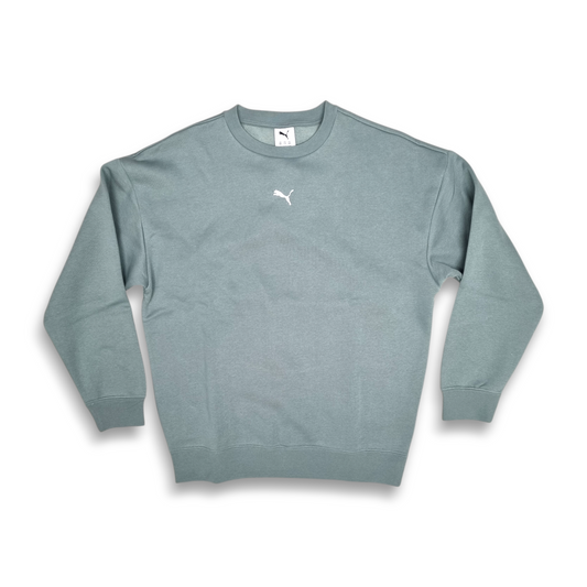 Puma Essential Oversized Crew - Green Moon
