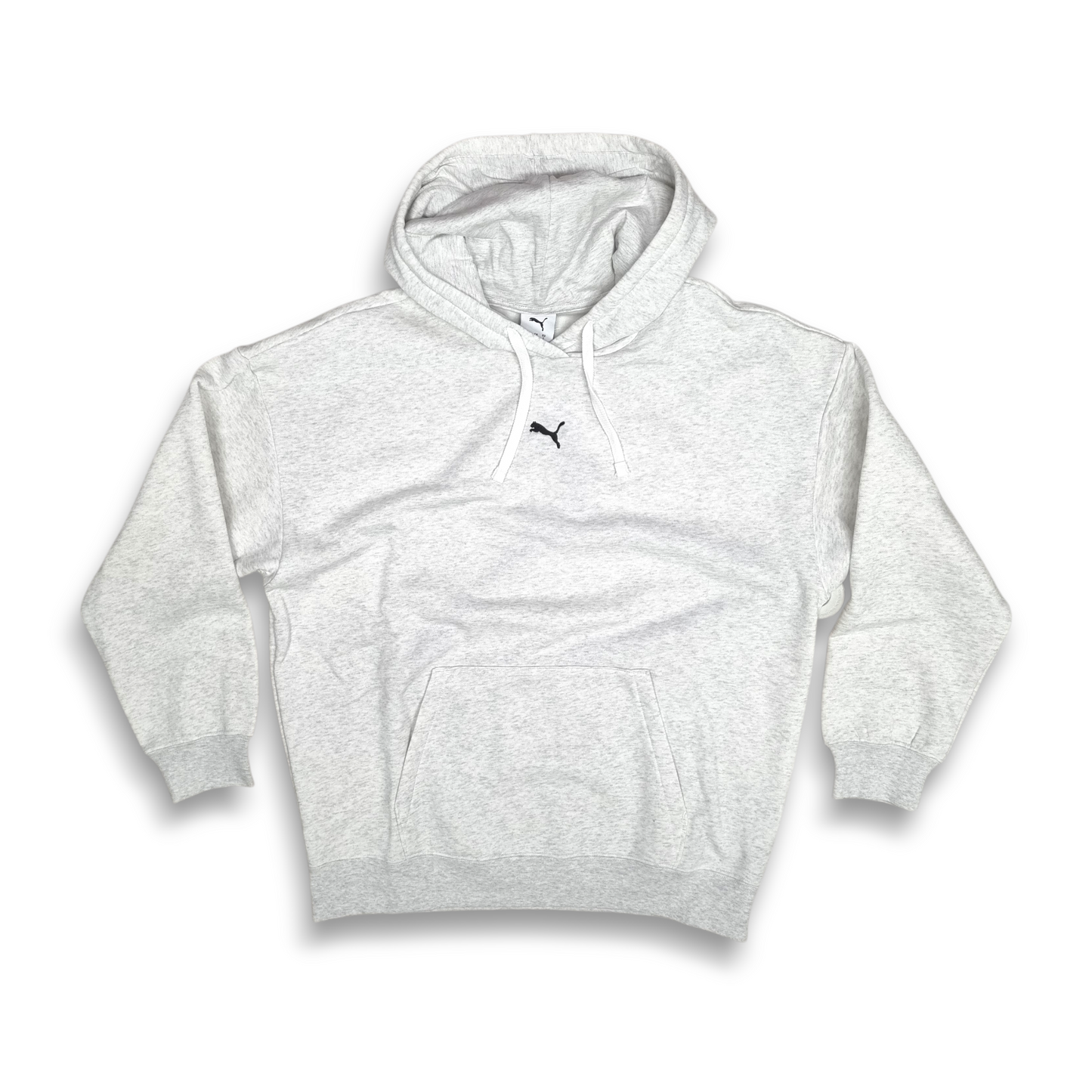 Puma Essential Logo Oversized Hoodie - White Glow Heather
