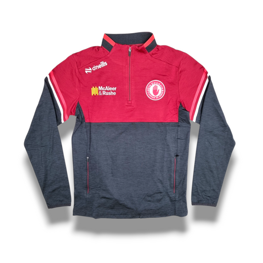 Tyrone GAA Sedona Half Zip Top - BLACK/RED - ADULTS