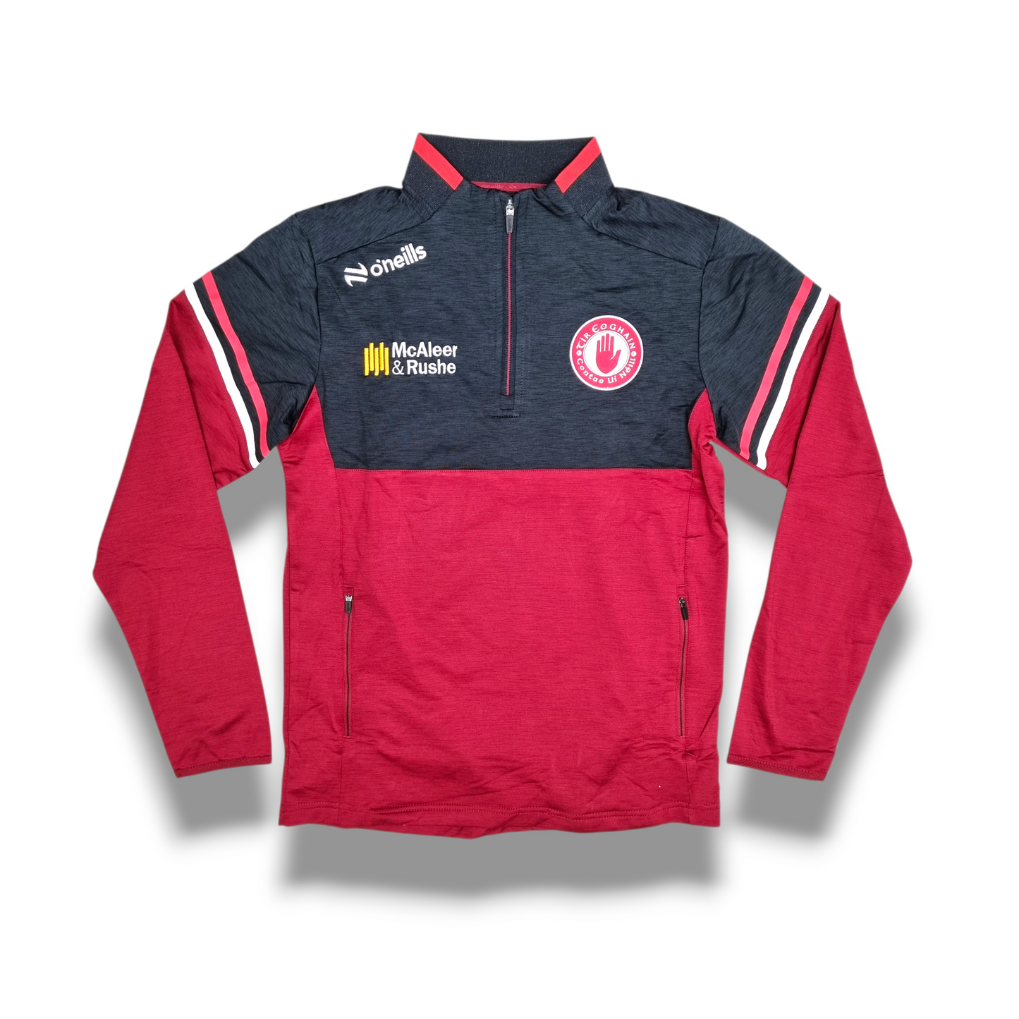 Tyrone GAA Sedona Half Zip Top - RED/BLACK - ADULTS