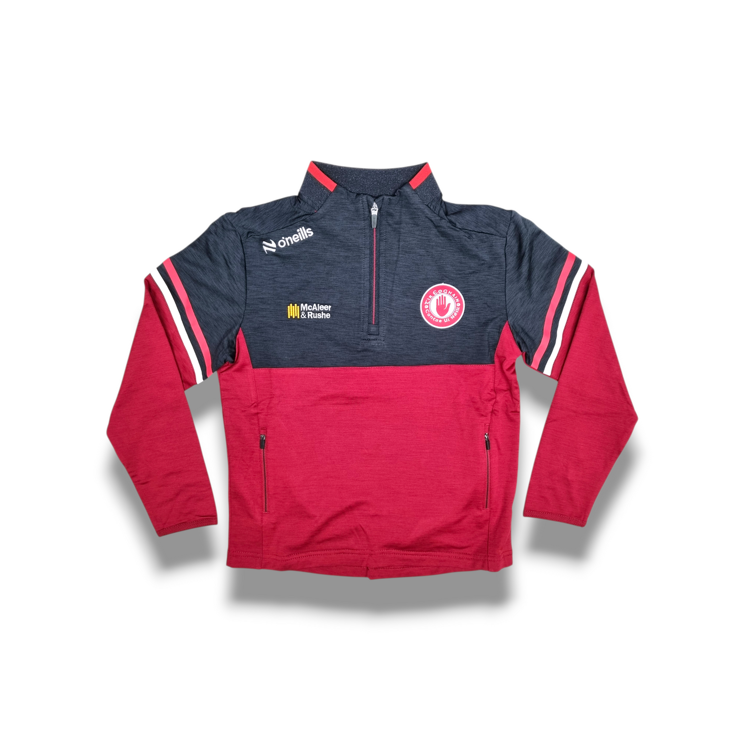 Tyrone GAA Sedona Half Zip Top - RED/BLACK - KIDS