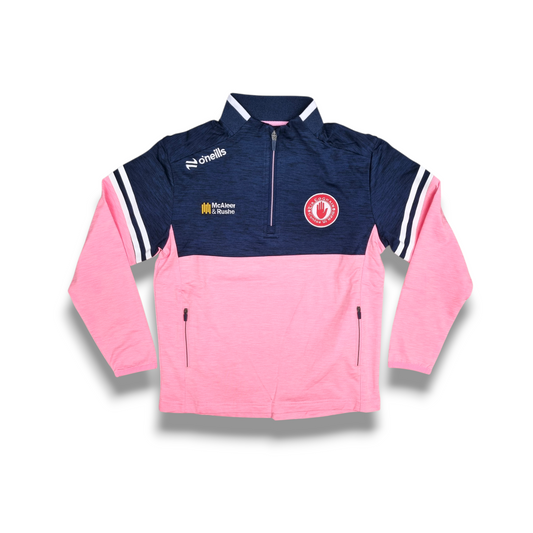 Tyrone GAA Sedona Half Zip Top - PINK/NAVY - KIDS