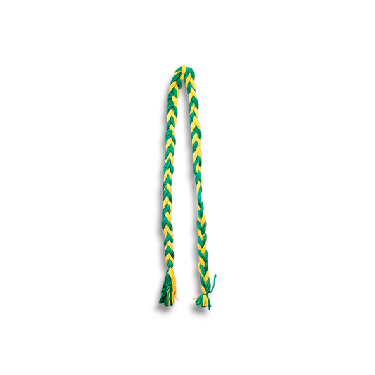 Green/Amber Woolly plait