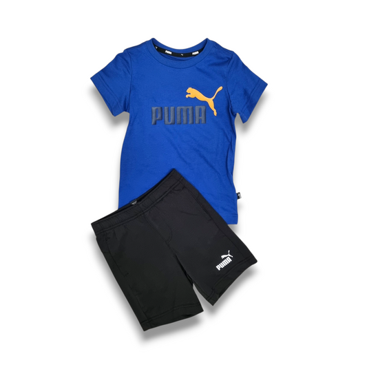Puma Boys Tee & Shorts set - Royal Blue/Black