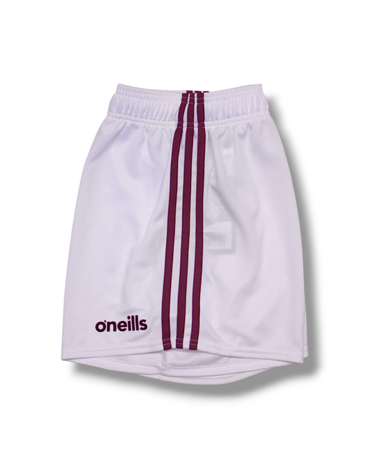 O'Neill's Mourne Shorts - ADULTS - White/Maroon