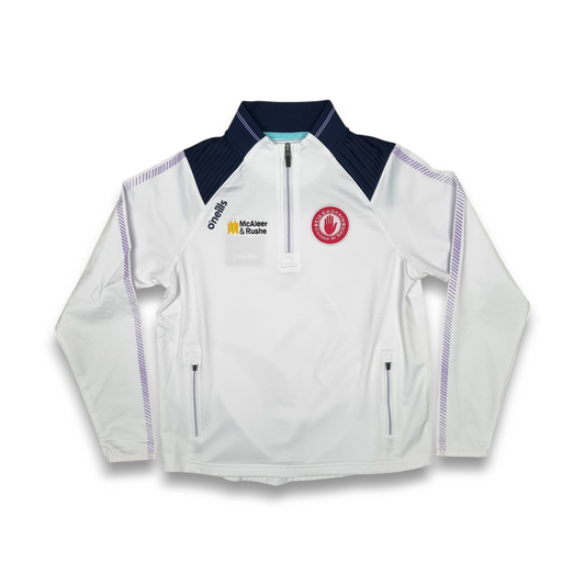Tyrone GAA Dynamo Brushed Half Zip Top - White - KIDS