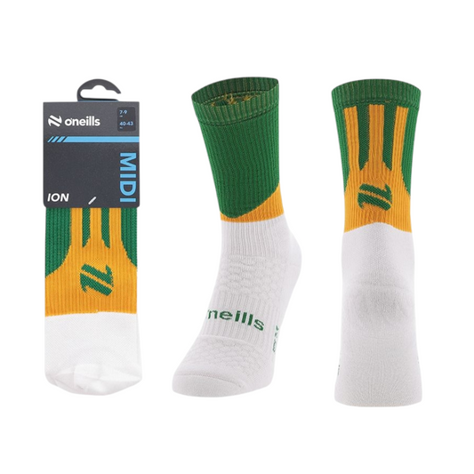 O'Neill's Midi Sock - Green / Amber - ADULTS