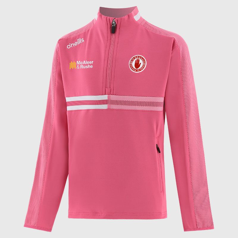 Tyrone GAA Nepal Brushed Half Zip Top - PINK - KIDS