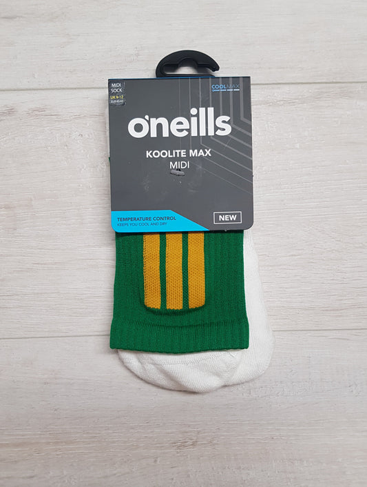 O'Neill's Midi Sock - Green / Amber - ADULTS