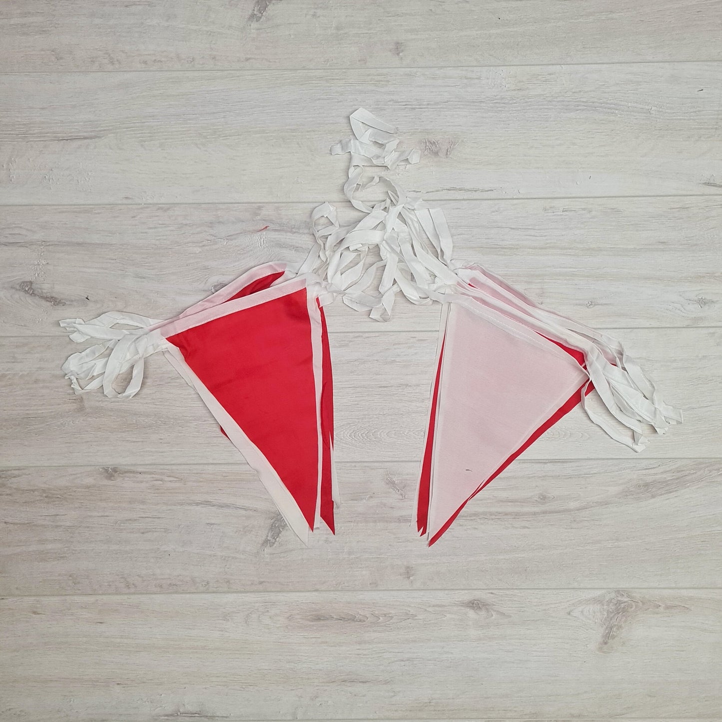 Red and White Bunting